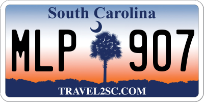 SC license plate MLP907