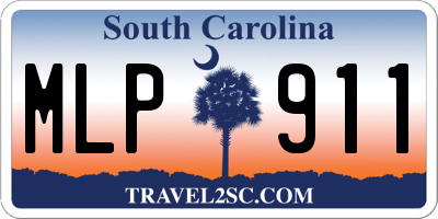 SC license plate MLP911
