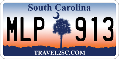 SC license plate MLP913