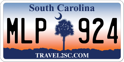 SC license plate MLP924