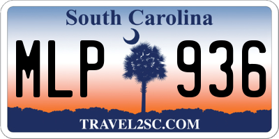 SC license plate MLP936