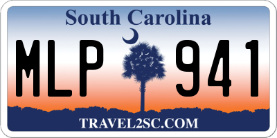 SC license plate MLP941