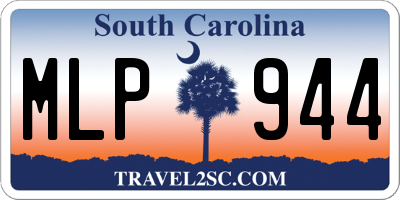 SC license plate MLP944
