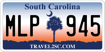 SC license plate MLP945