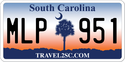SC license plate MLP951