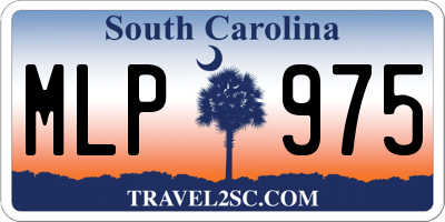 SC license plate MLP975