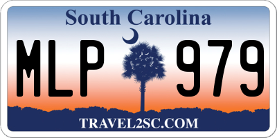 SC license plate MLP979
