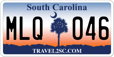SC license plate MLQ046