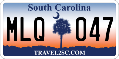 SC license plate MLQ047