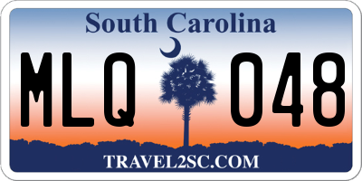 SC license plate MLQ048