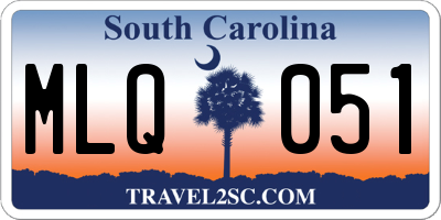 SC license plate MLQ051