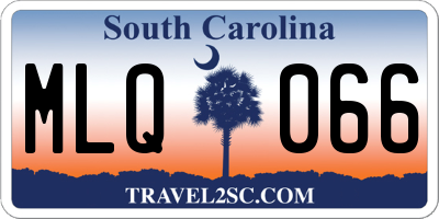 SC license plate MLQ066