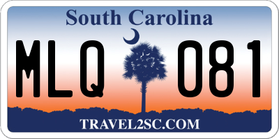 SC license plate MLQ081