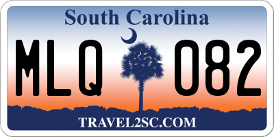 SC license plate MLQ082