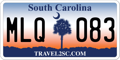 SC license plate MLQ083