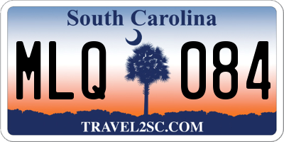 SC license plate MLQ084