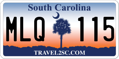 SC license plate MLQ115