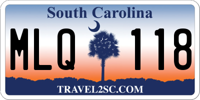 SC license plate MLQ118