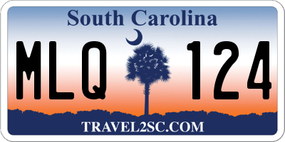 SC license plate MLQ124