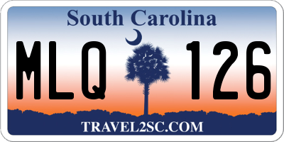 SC license plate MLQ126