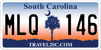 SC license plate MLQ146