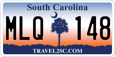 SC license plate MLQ148