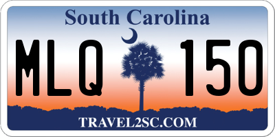 SC license plate MLQ150