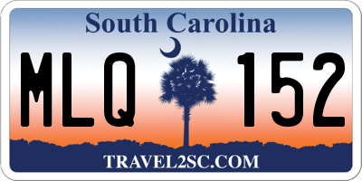 SC license plate MLQ152