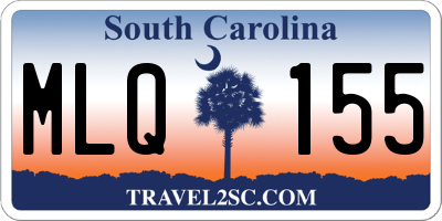 SC license plate MLQ155