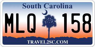 SC license plate MLQ158