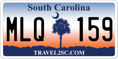 SC license plate MLQ159