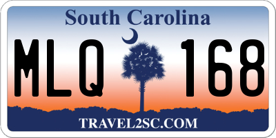 SC license plate MLQ168