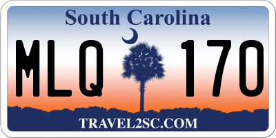 SC license plate MLQ170
