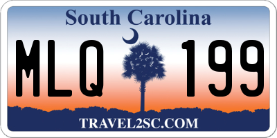 SC license plate MLQ199