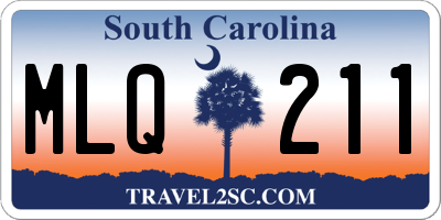 SC license plate MLQ211