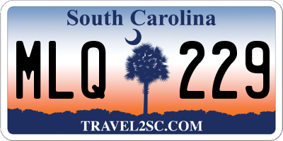 SC license plate MLQ229