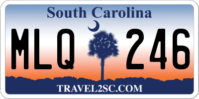SC license plate MLQ246