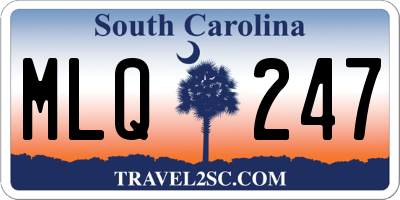 SC license plate MLQ247