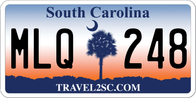 SC license plate MLQ248