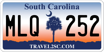 SC license plate MLQ252