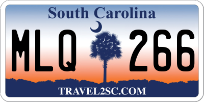 SC license plate MLQ266