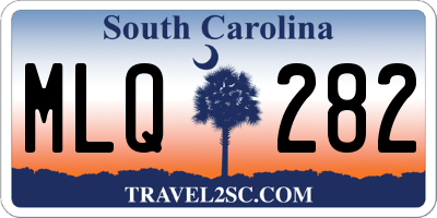 SC license plate MLQ282