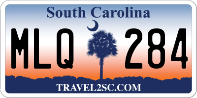 SC license plate MLQ284