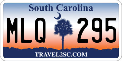 SC license plate MLQ295