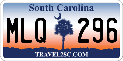 SC license plate MLQ296