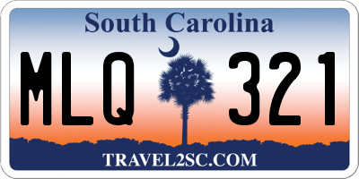 SC license plate MLQ321