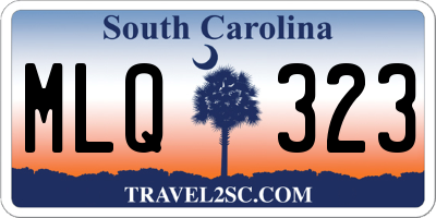 SC license plate MLQ323