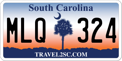 SC license plate MLQ324