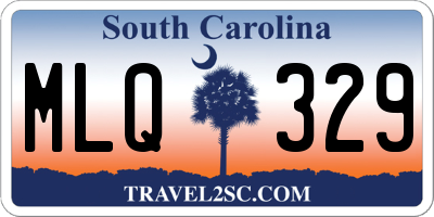 SC license plate MLQ329