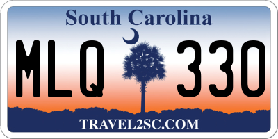 SC license plate MLQ330